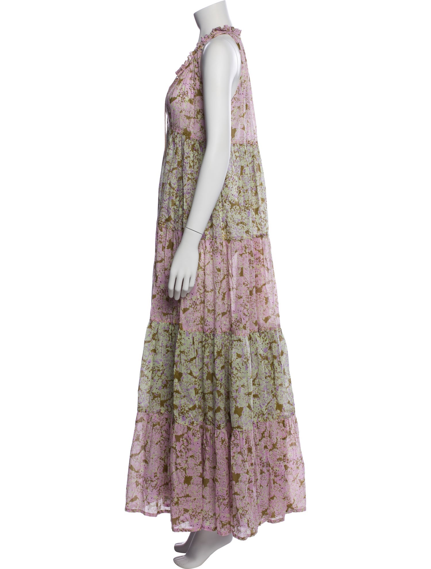 Yvonne S Floral Print Long Dress