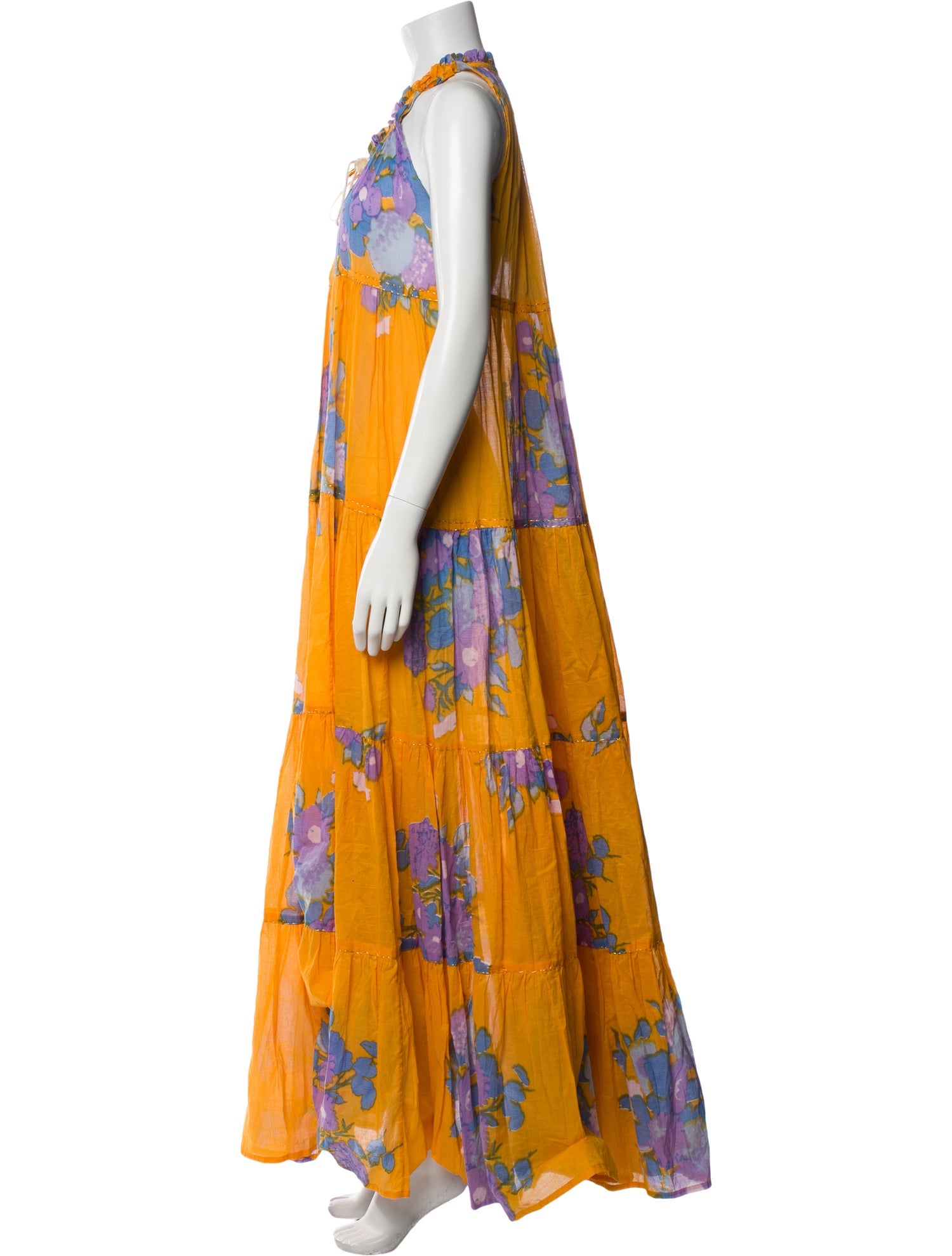 Yvonne S Floral Print Long Dress