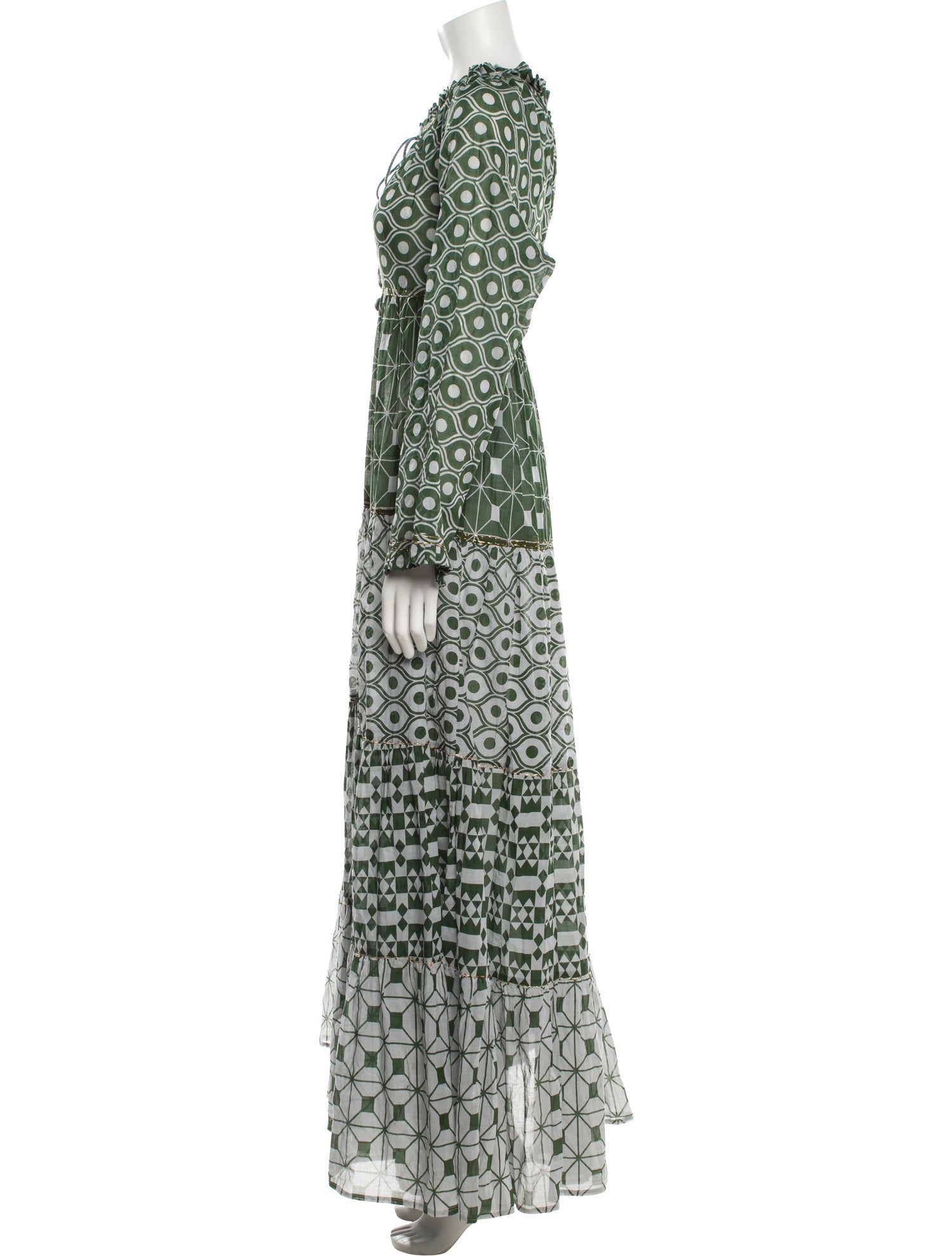 Yvonne S Printed Long Dress