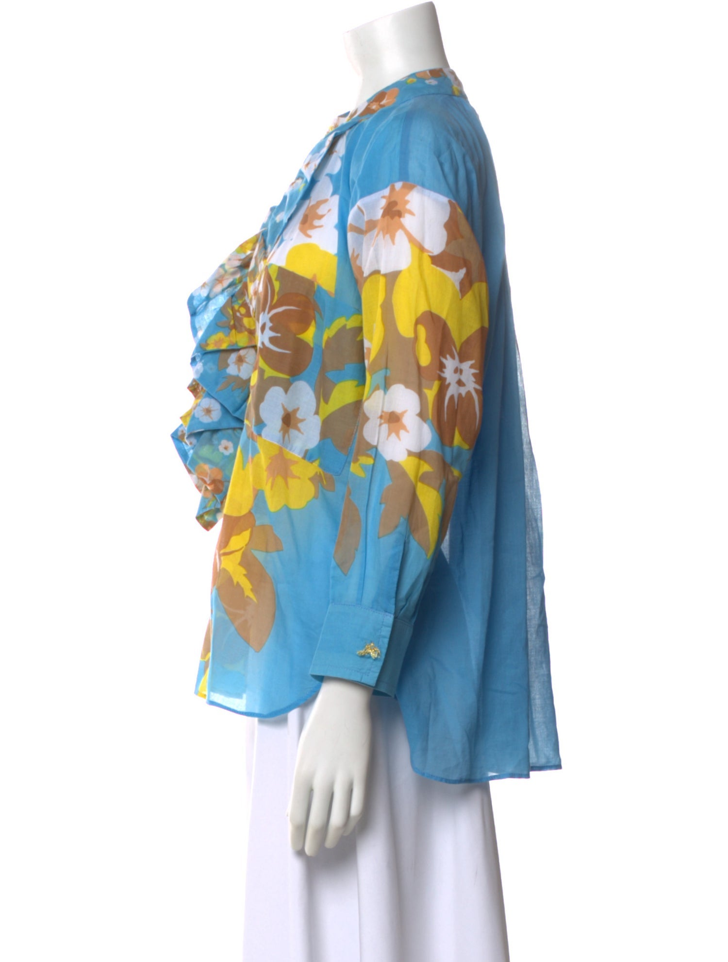 Yvonne S Floral Print Long Sleeve Blouse