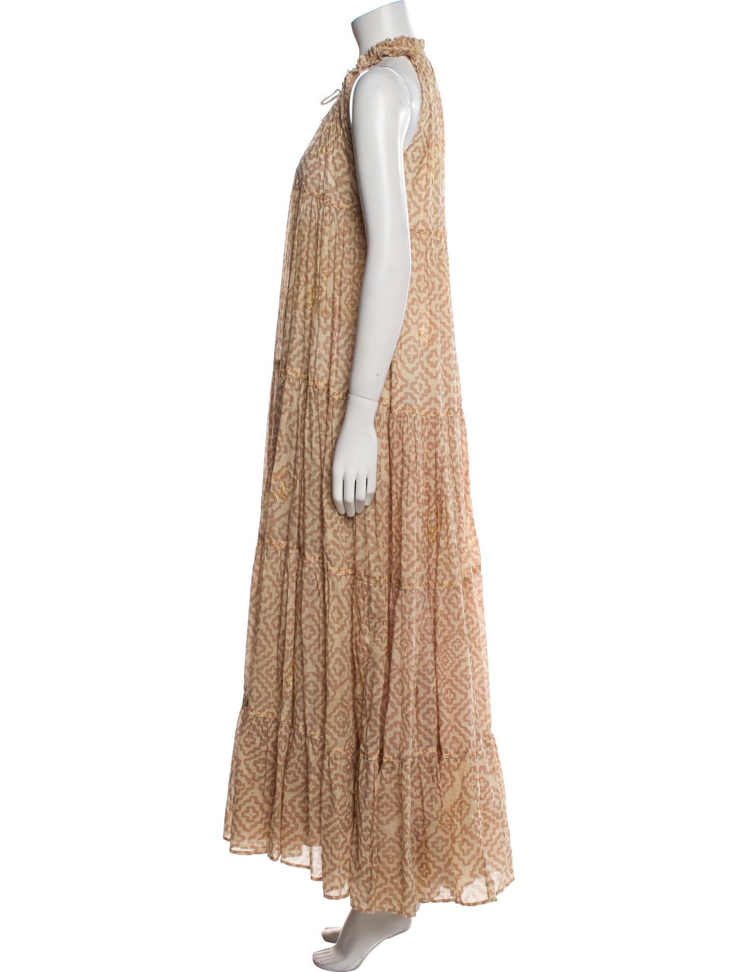 Yvonne S Printed Long Dress