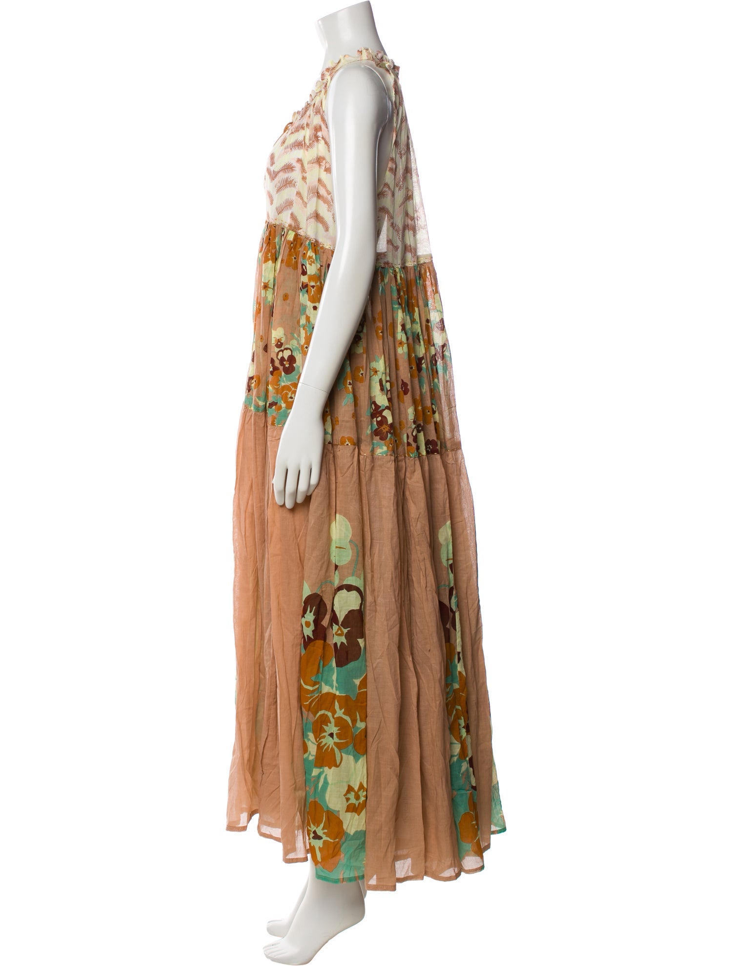 Yvonne S Printed Long Dress