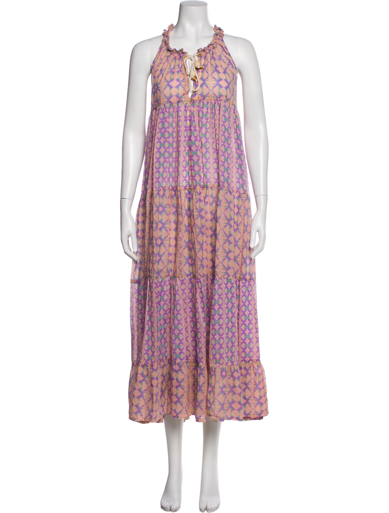 Yvonne S Printed Long Dress