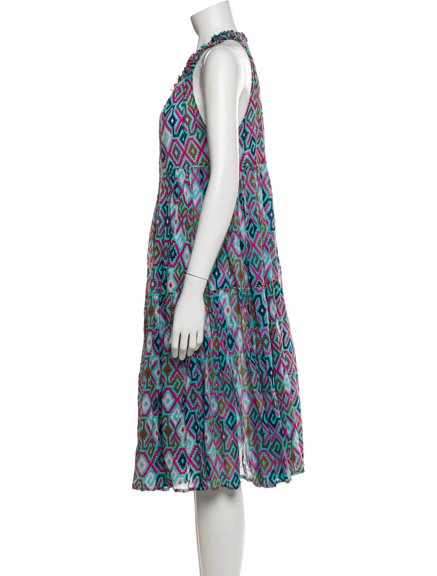 Yvonne S Printed Knee-Length Dress