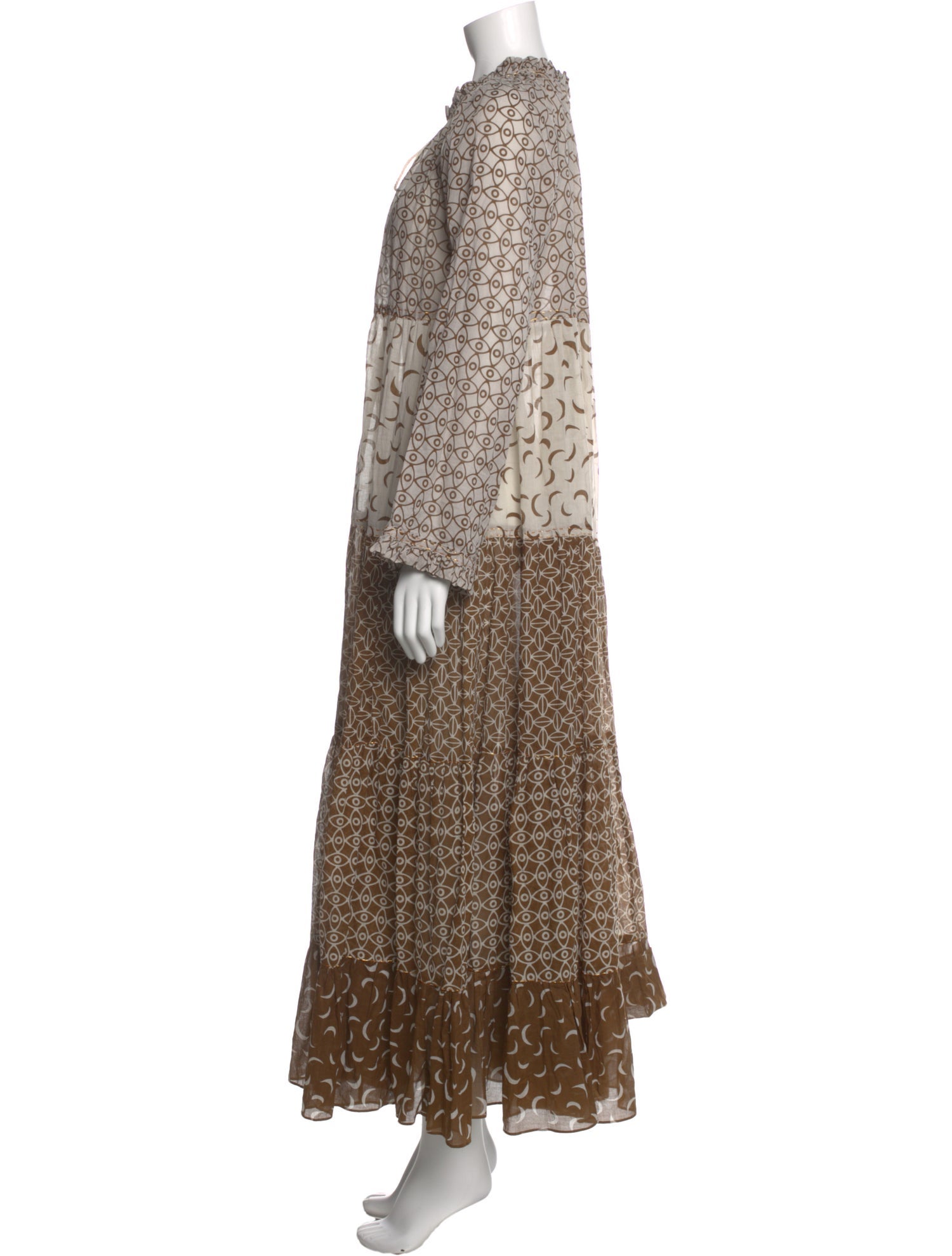 Yvonne S Printed Long Dress