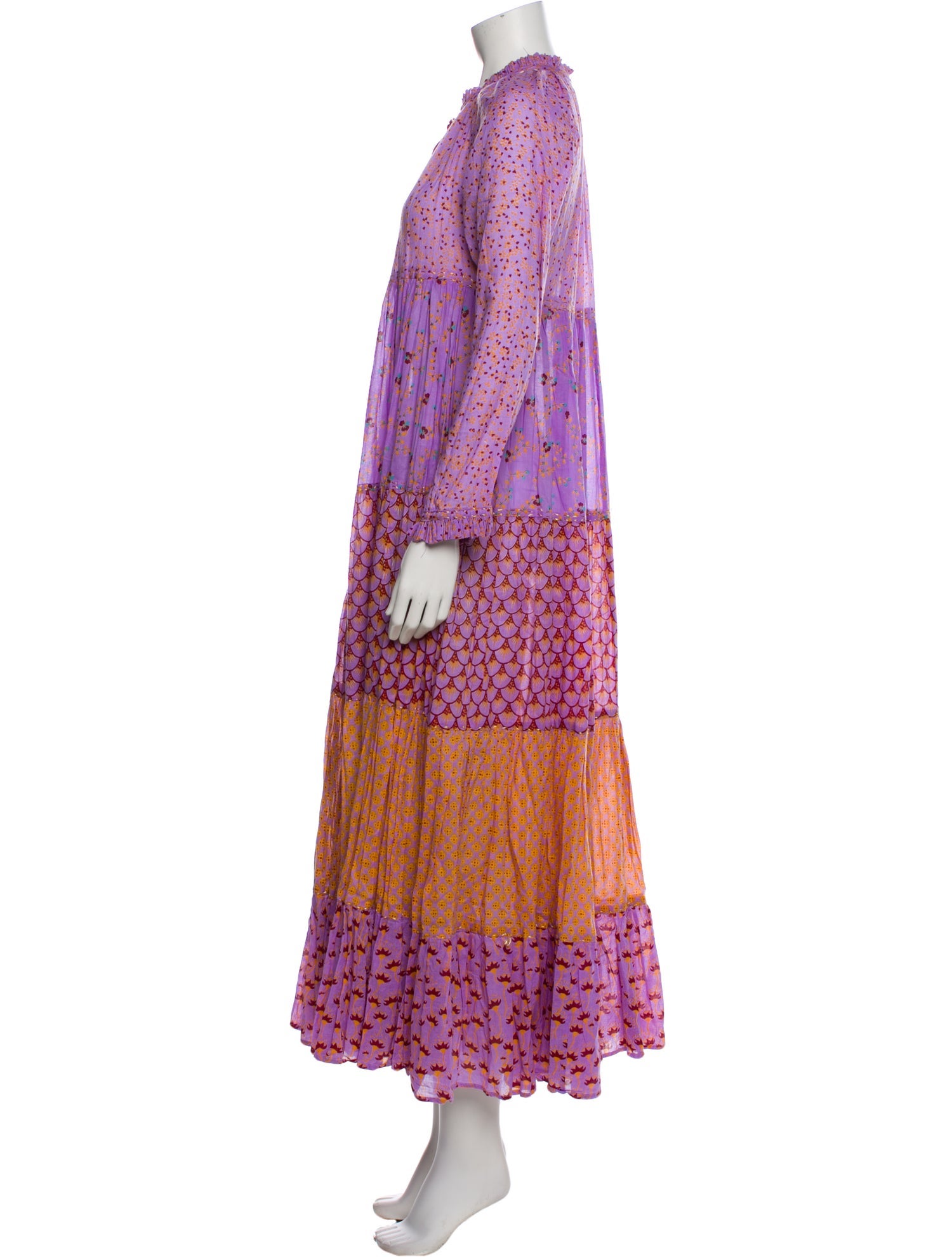 Yvonne S Printed Midi Length Dress