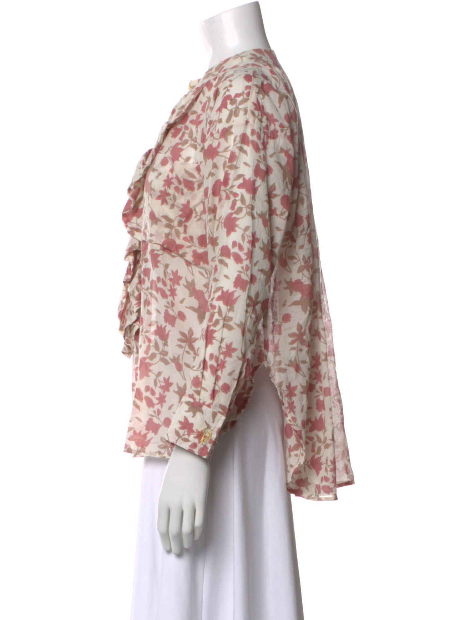 Yvonne S Floral Print Long Sleeve Blouse