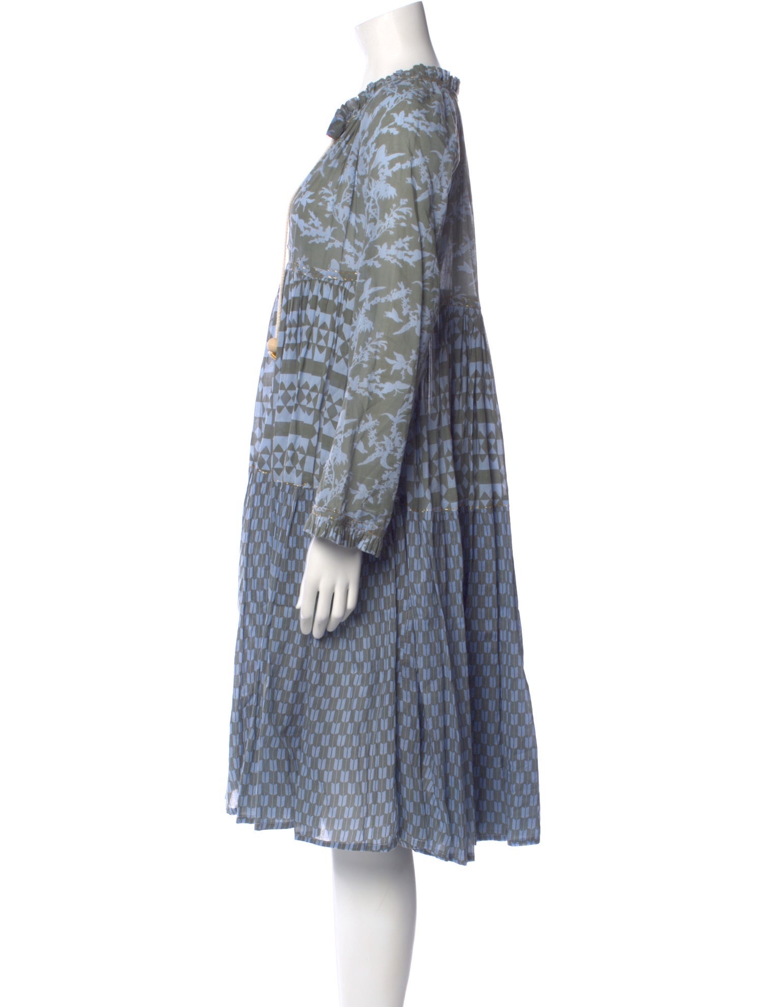 Yvonne S Printed Midi Length Dress