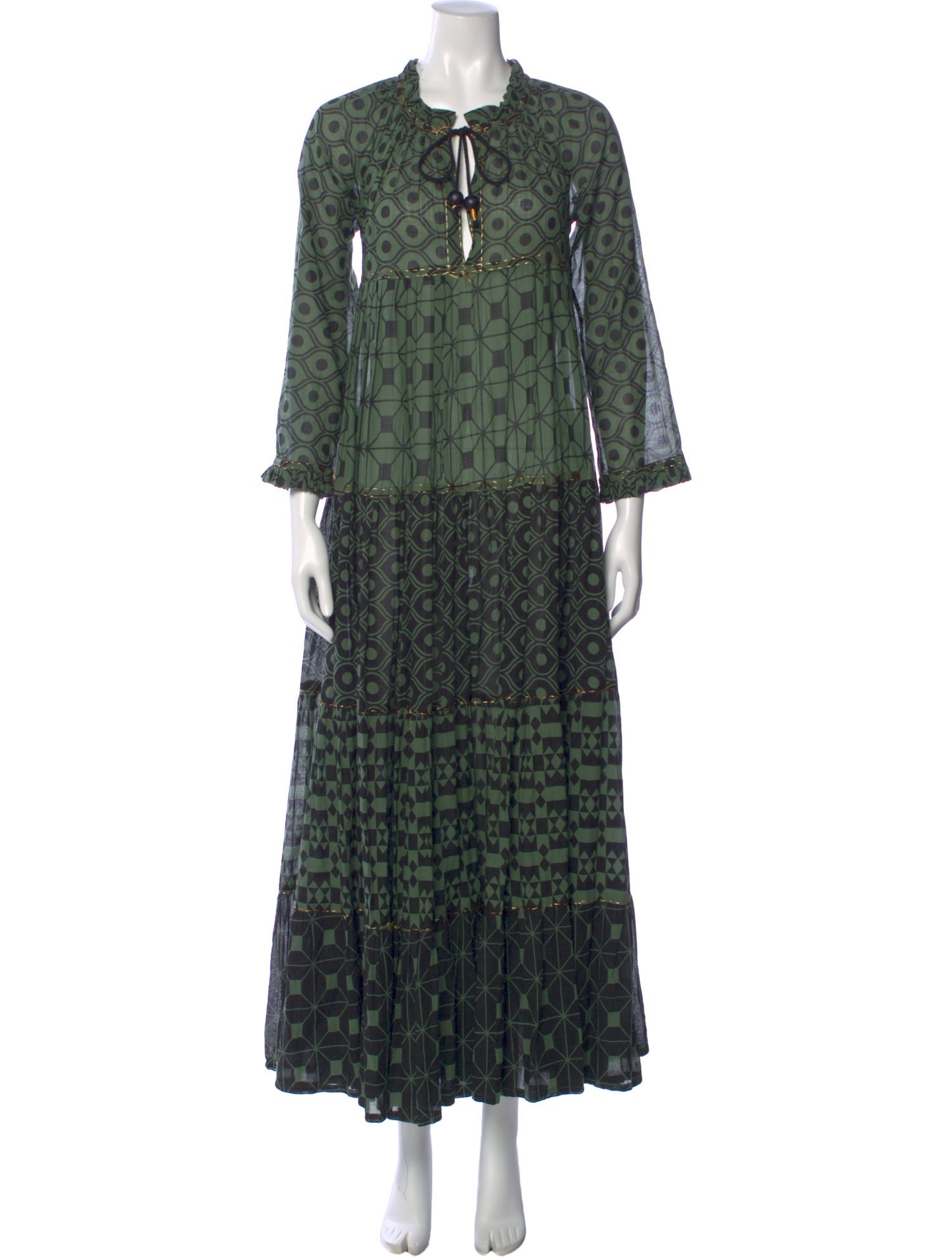 Yvonne S Printed Long Dress