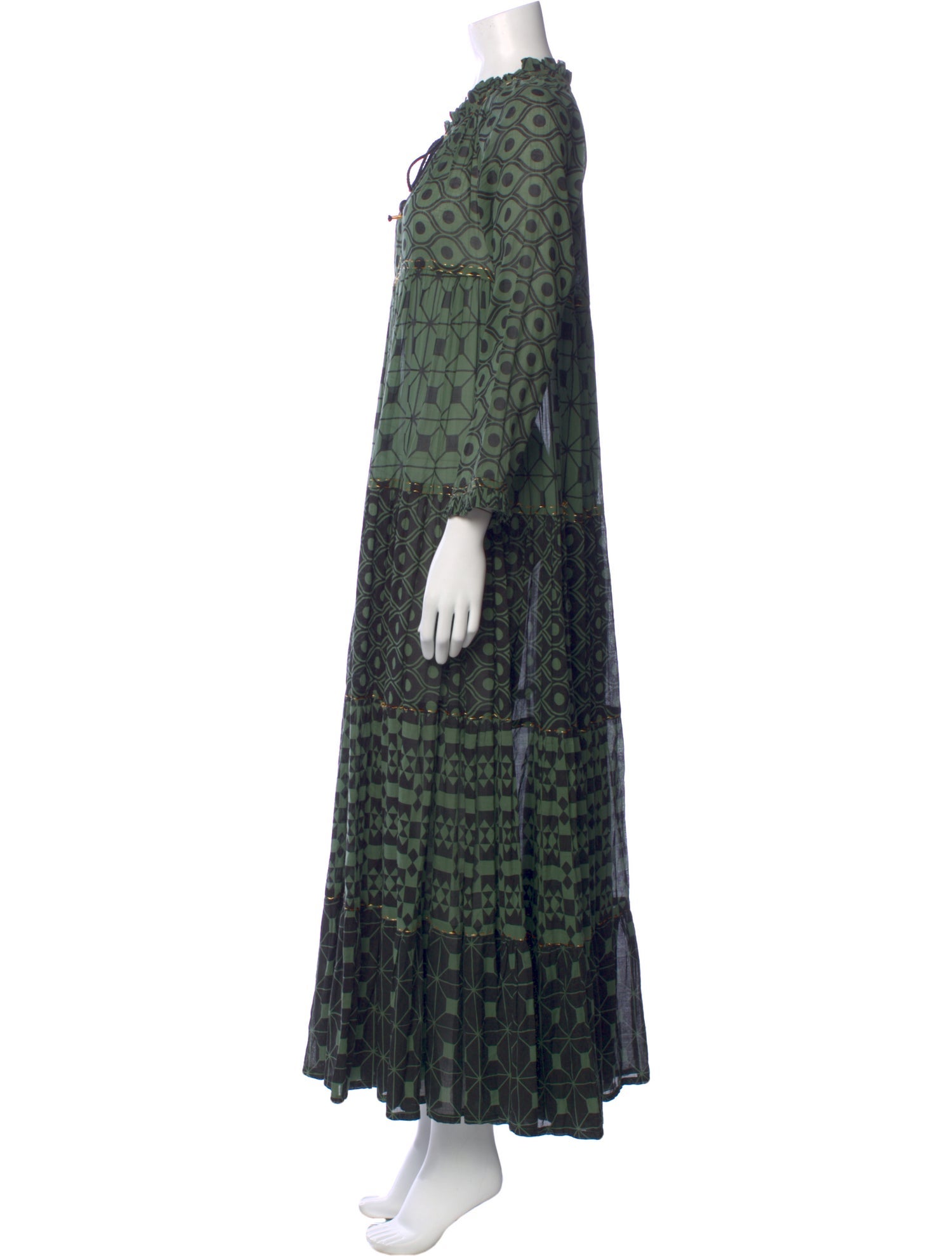 Yvonne S Printed Long Dress