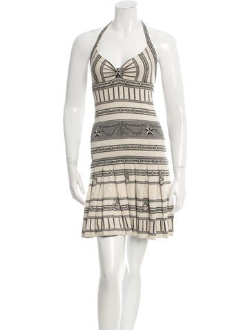 Zac Posen Pattern Halter Dress