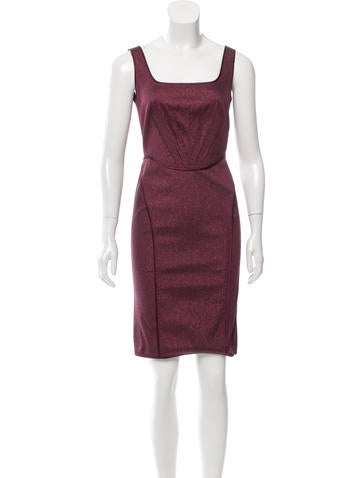 Zac Posen Metallic Sheath Dress w/ Tags