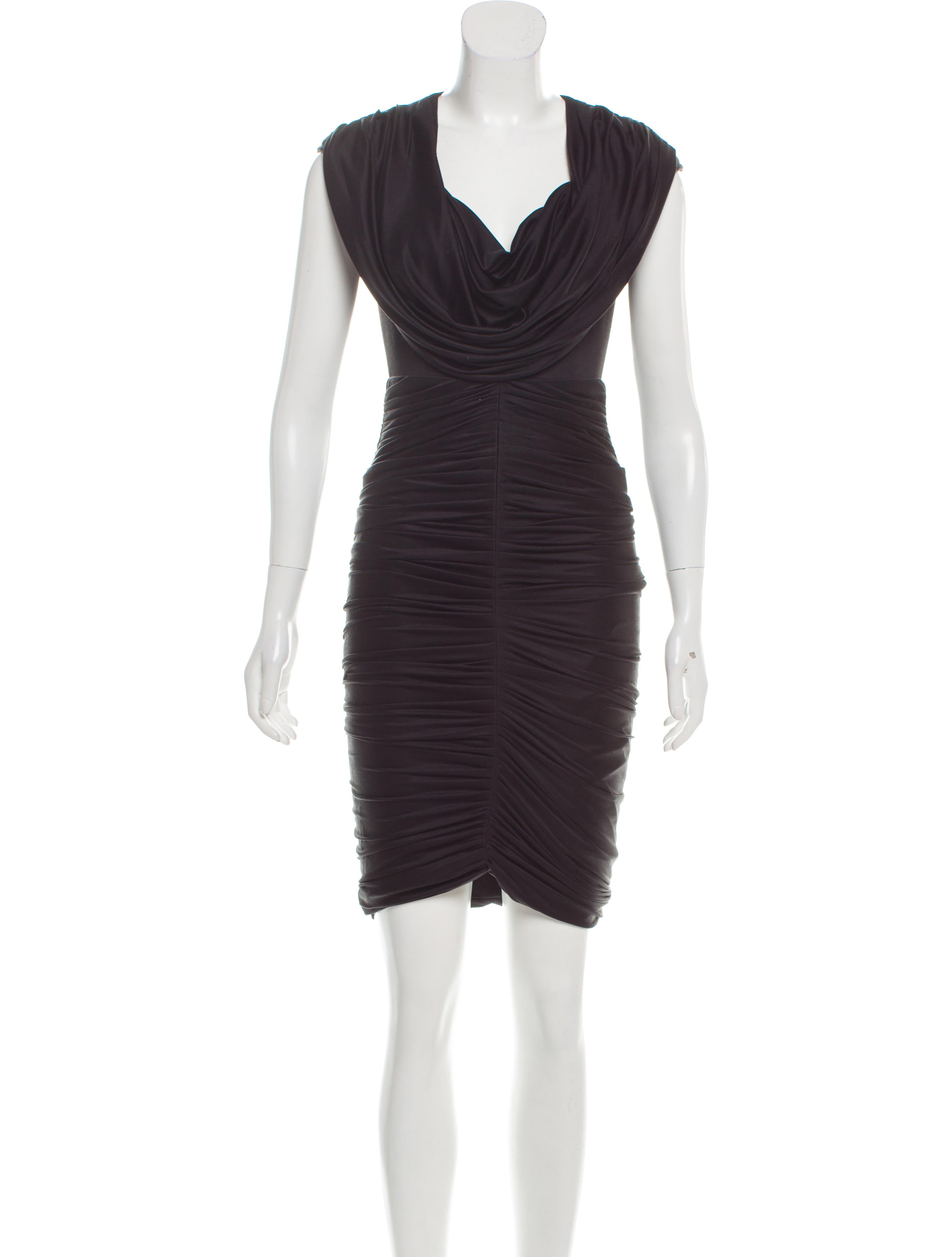 Zac Posen Gathered Silk Dress