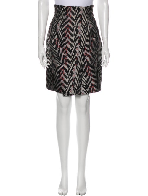 Zac Posen Printed Knee-Length Skirt