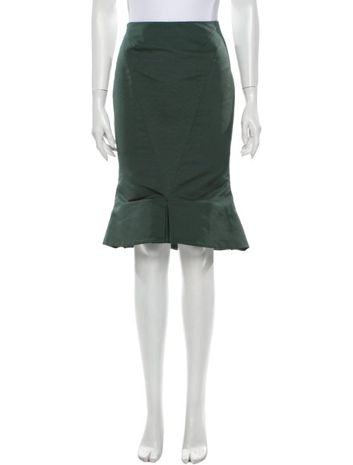 Zac Posen Knee-Length Skirt Green