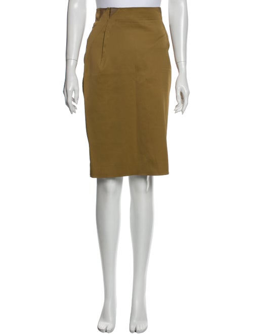 Zac Posen Knee-Length Skirt Yellow