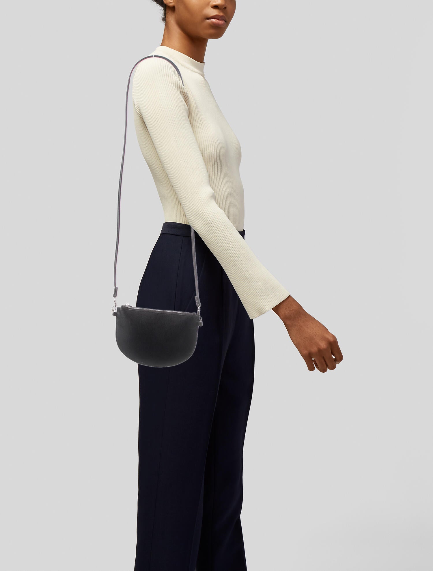 Zac Posen Coated Canvas Crossbody Bag Black Crossbody Bags, Handbags ZAC40043 The RealReal