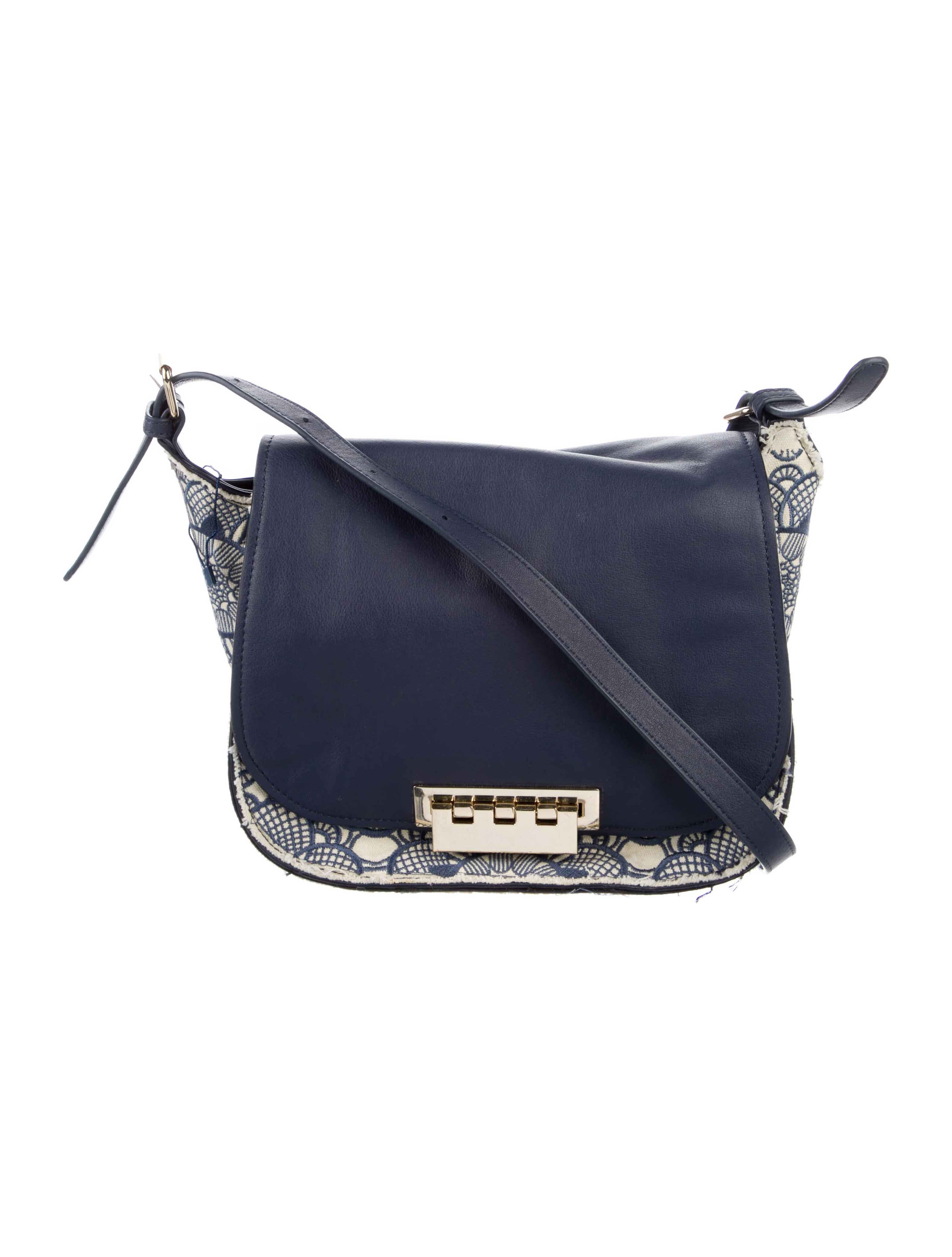 Zac Posen Quilted Leather Shoulder Bag Blue Shoulder Bags, Handbags ZAC24050 The RealReal