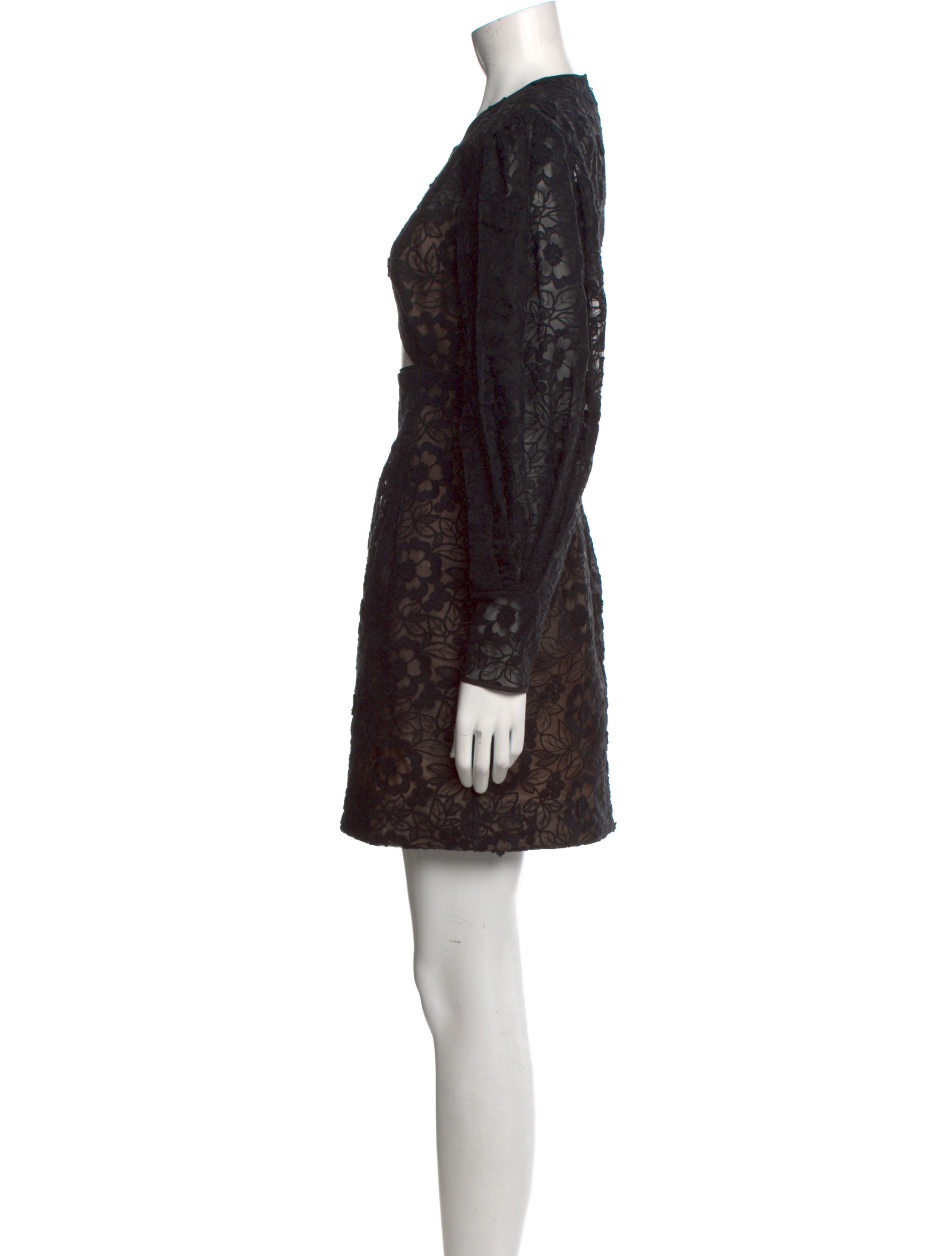Zac Posen Lace Pattern Mini Dress