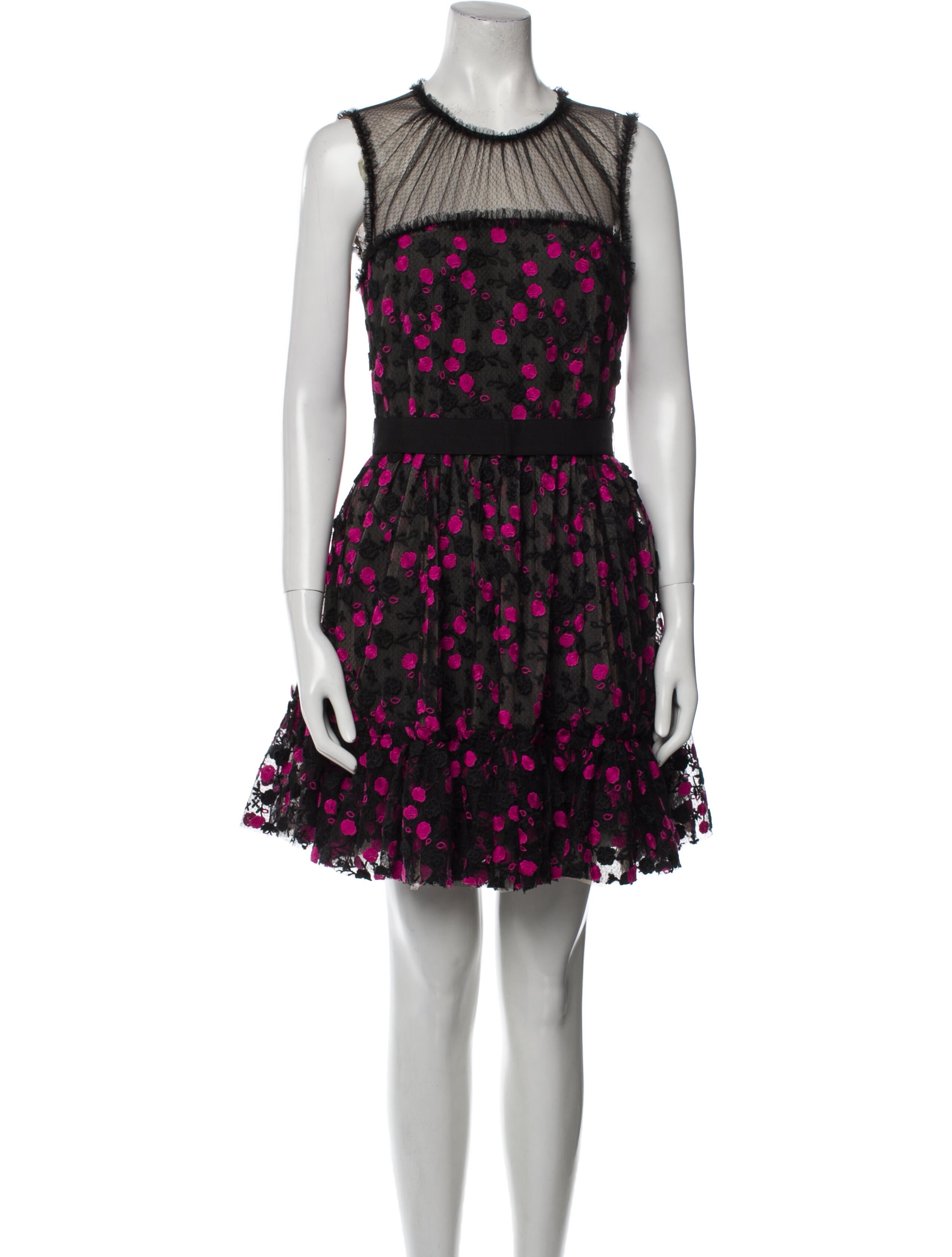 Zac Posen Printed Mini Dress