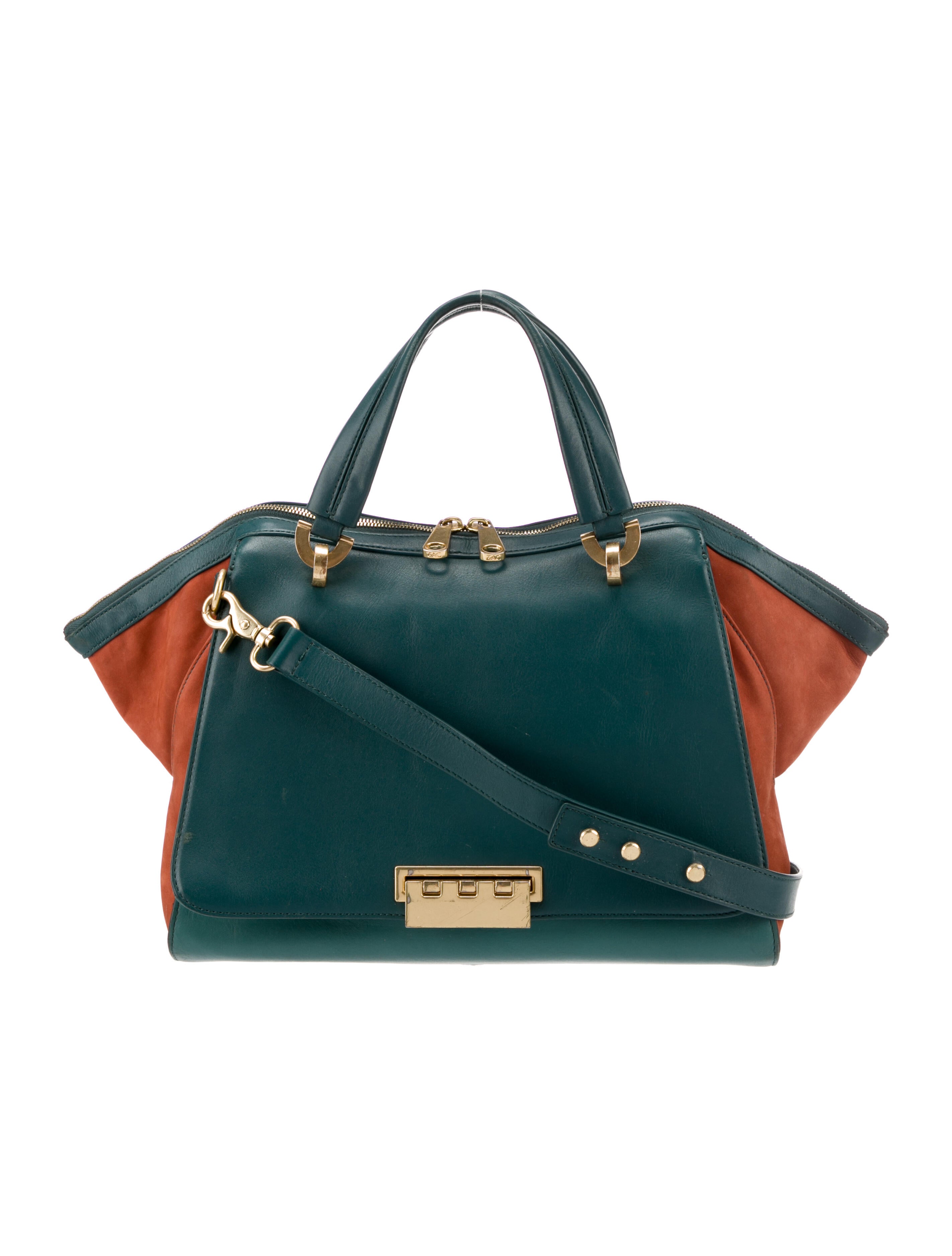 Zac Posen Leather Tote Bag Blue Totes, Handbags ZAC42703 The RealReal