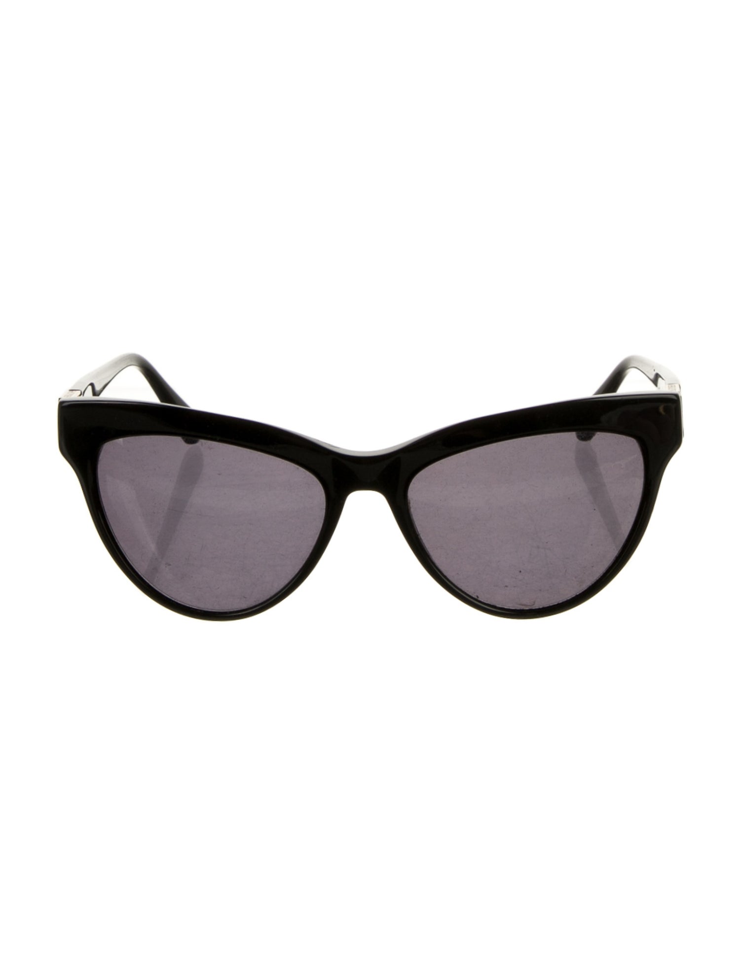 Chanel Interlocking CC Logo CatEye Sunglasses Burgundy Sunglasses