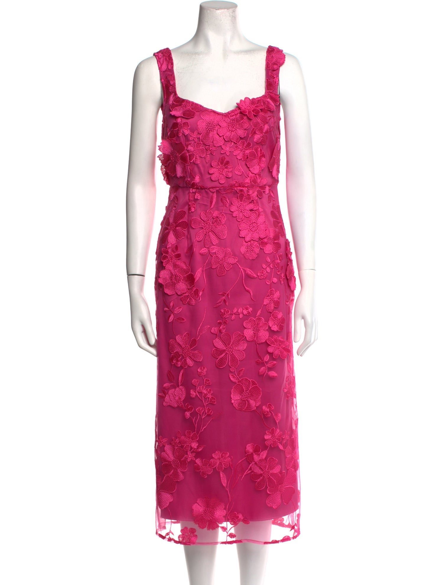 Zac Posen Lace Midi Length Dress
