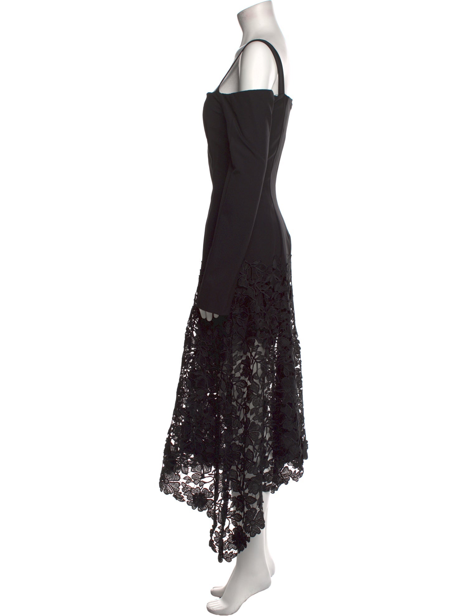 Zac Posen Square Neckline Long Dress