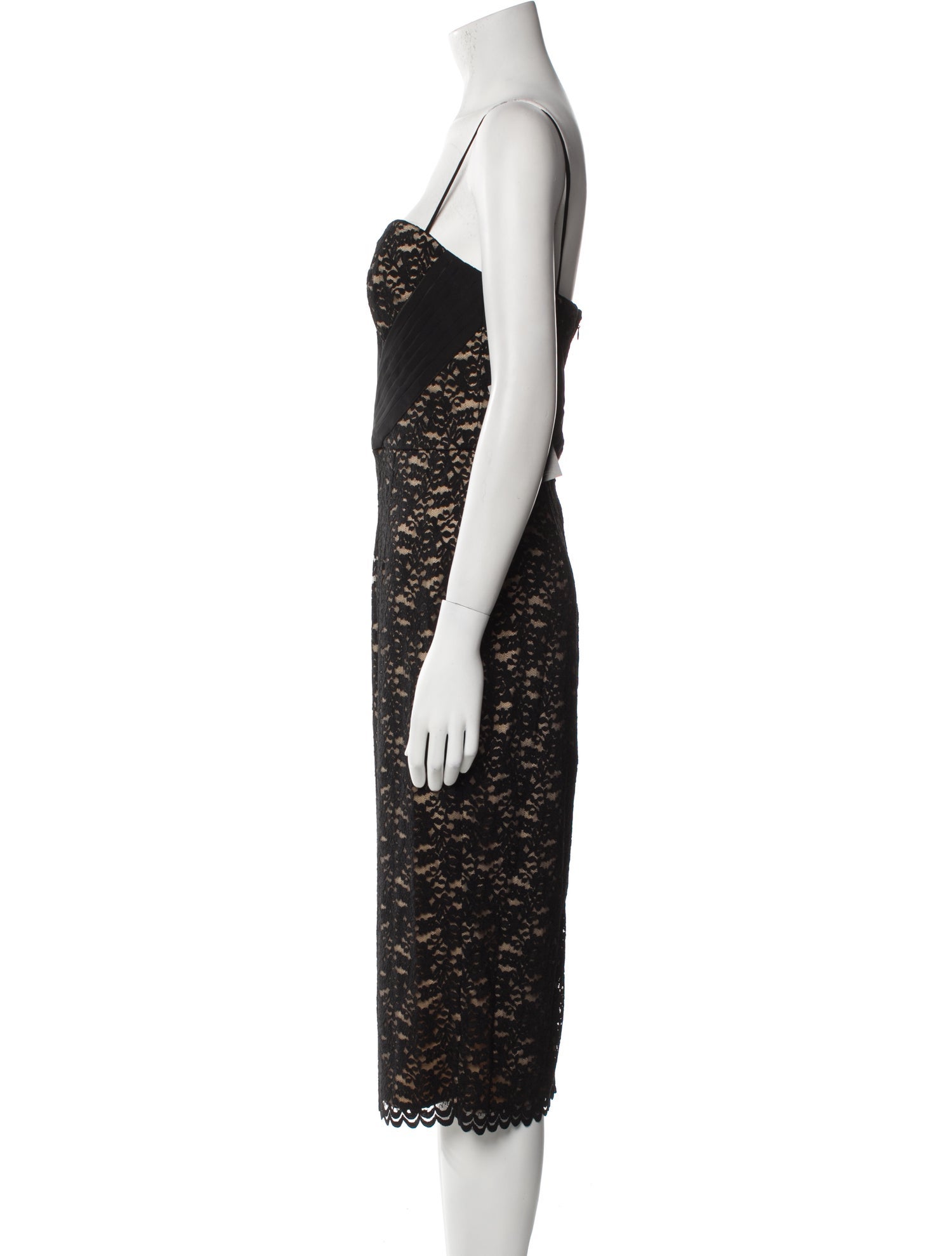 Zac Posen Lace Pattern Knee-Length Dress