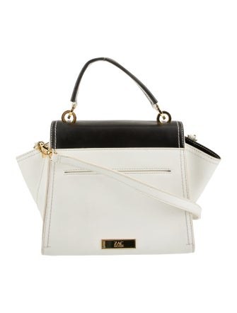 Zac Posen Leather Top Handle Bag