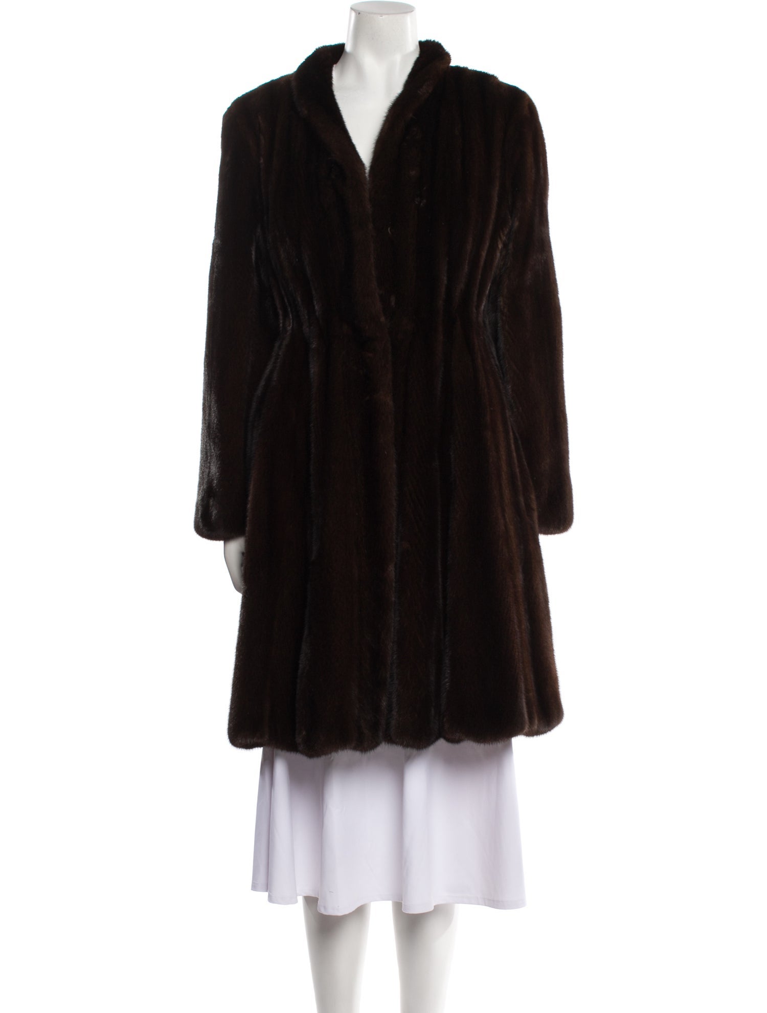 Zac Posen Mink Faux Fur Coat