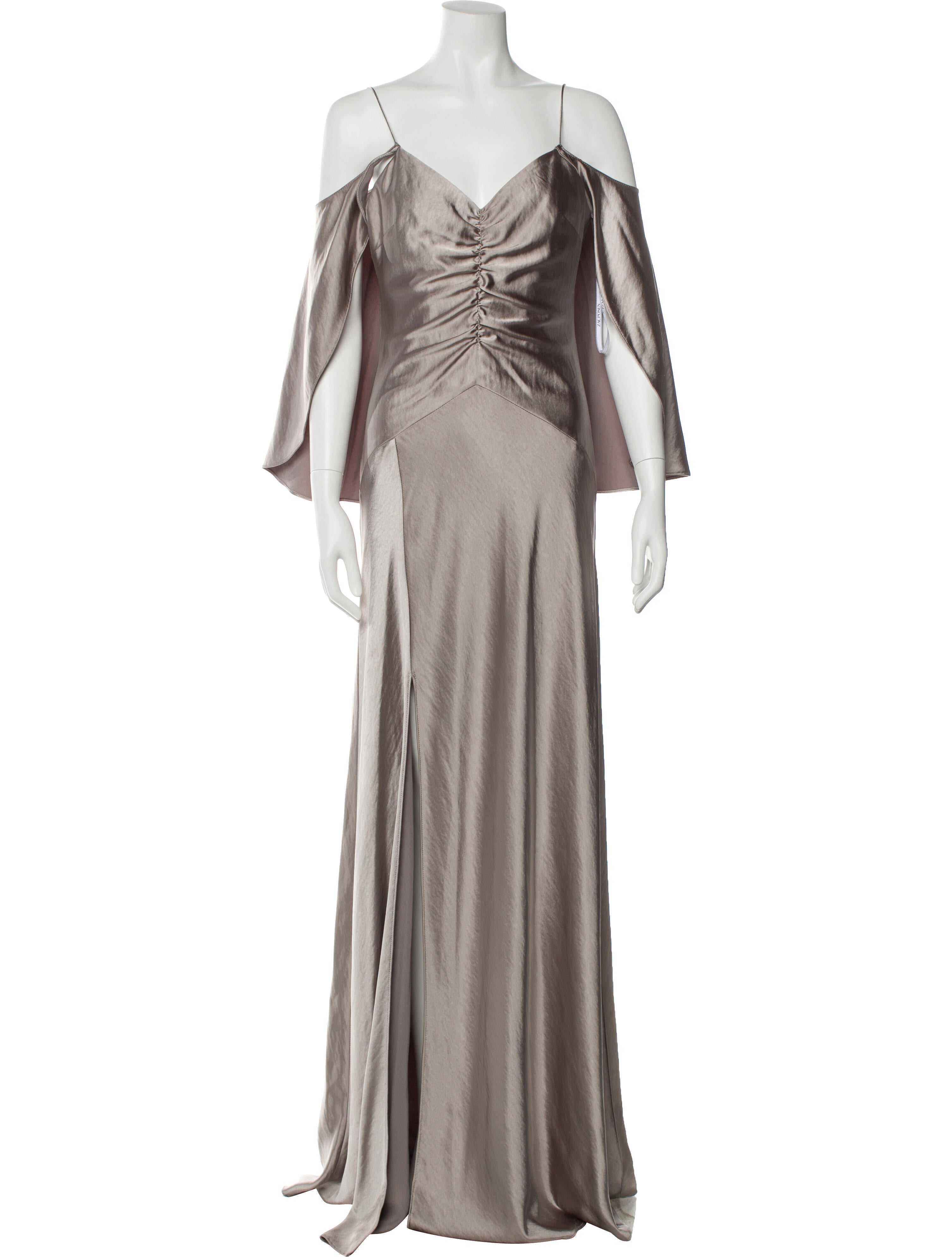 Zac Posen V-Neck Long Dress