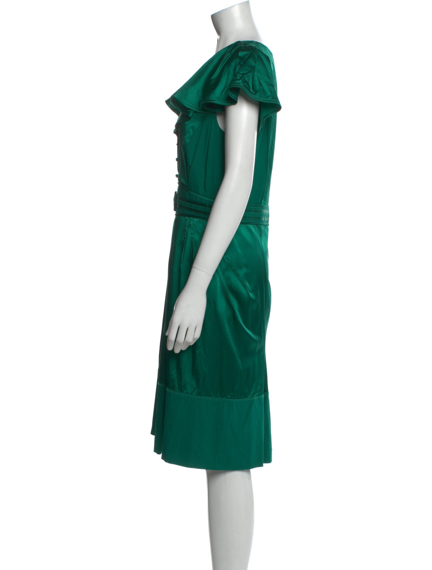 Zac Posen Silk Midi Length Dress