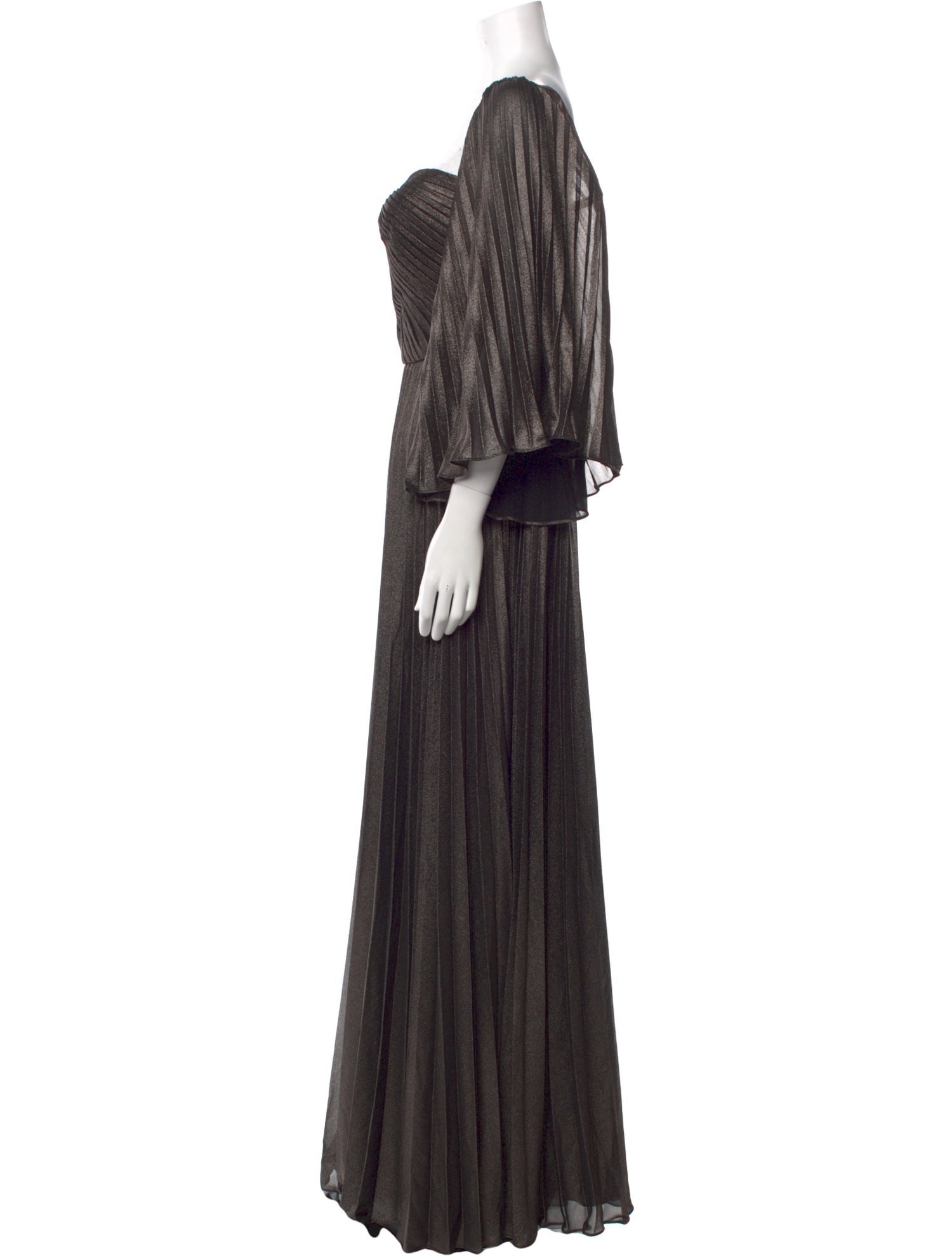 Zac Posen V-Neck Long Dress