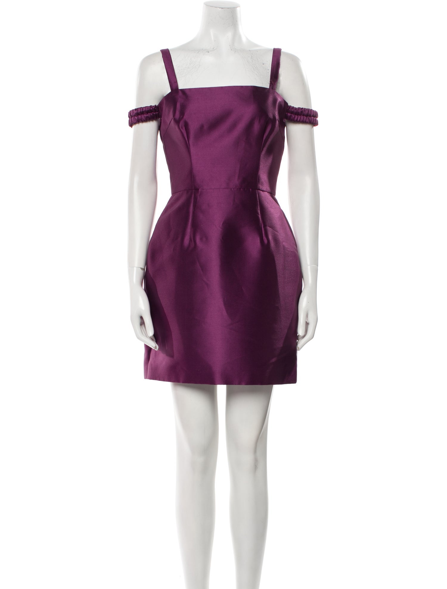 Zac Posen Square Neckline Mini Dress