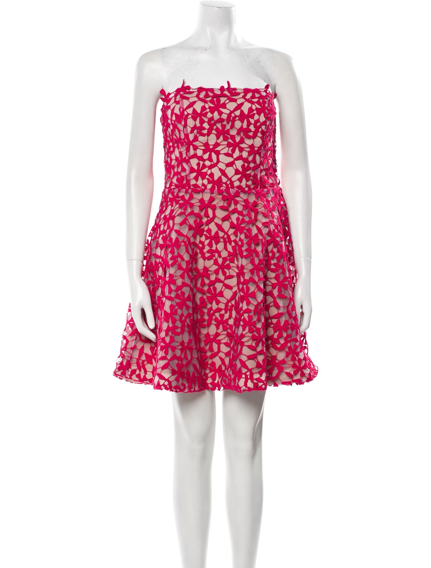 Zac Posen Lace Pattern Mini Dress