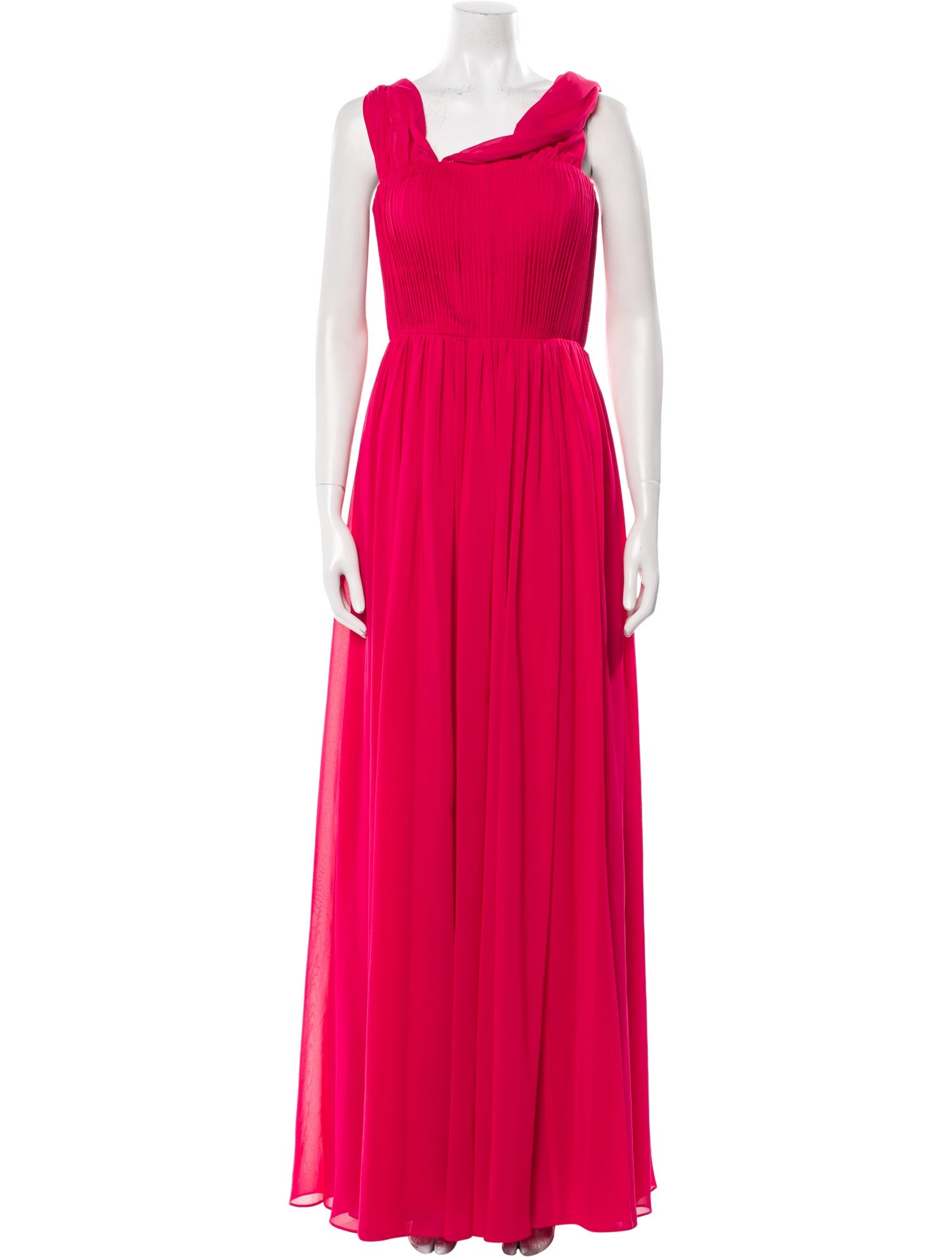 Zac Posen Cowl Neck Long Dress