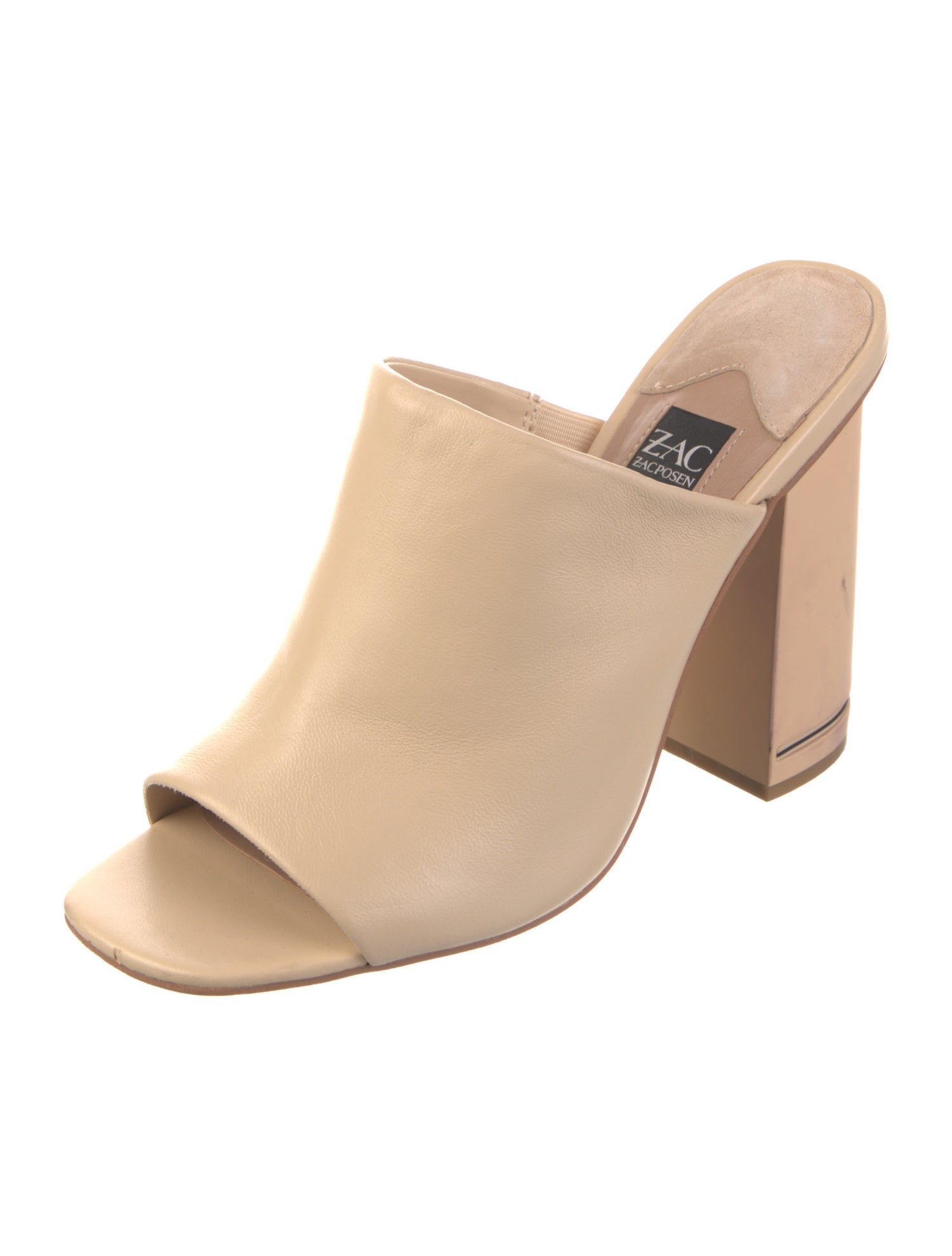 Zac Posen Leather Slides