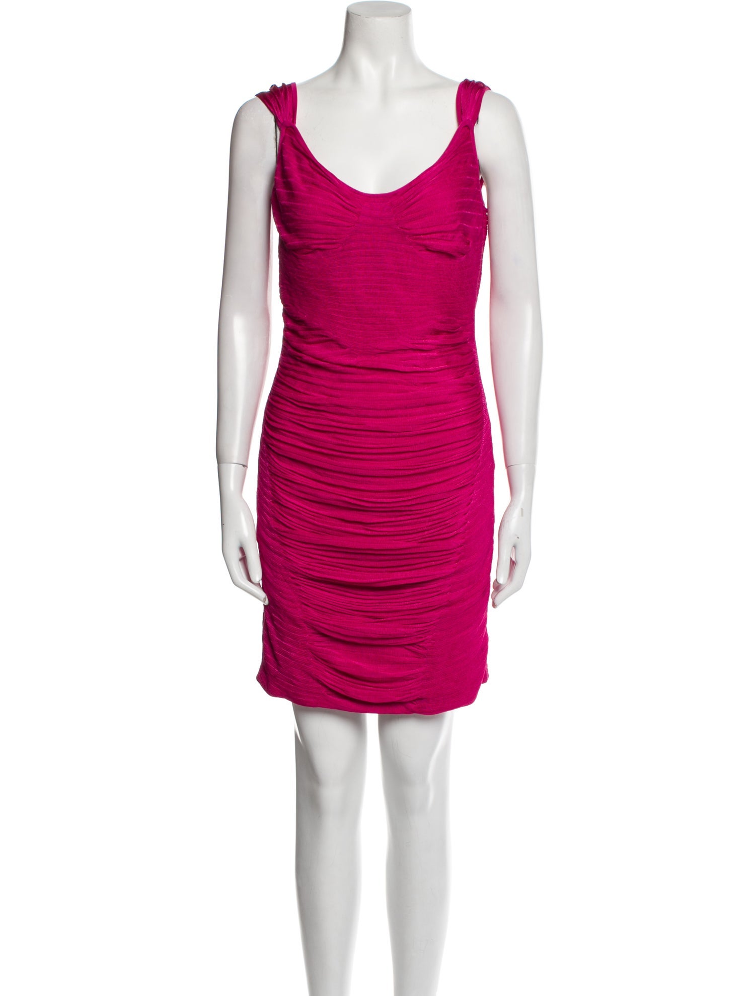 Zac Posen Scoop Neck Mini Dress