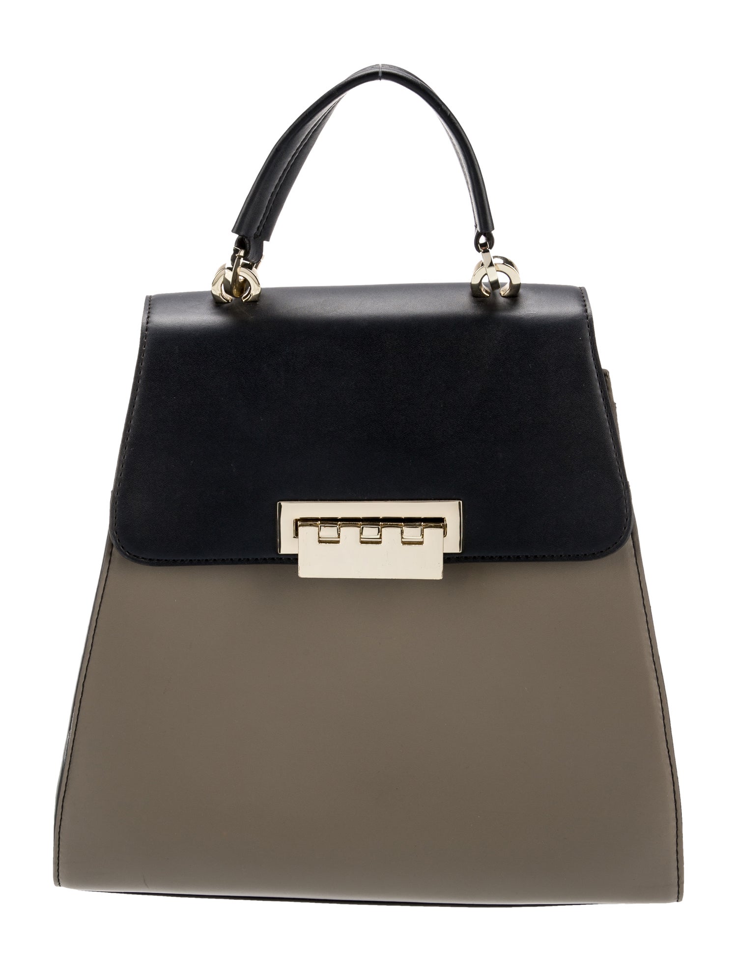 Zac Posen Leather Top Handle Bag