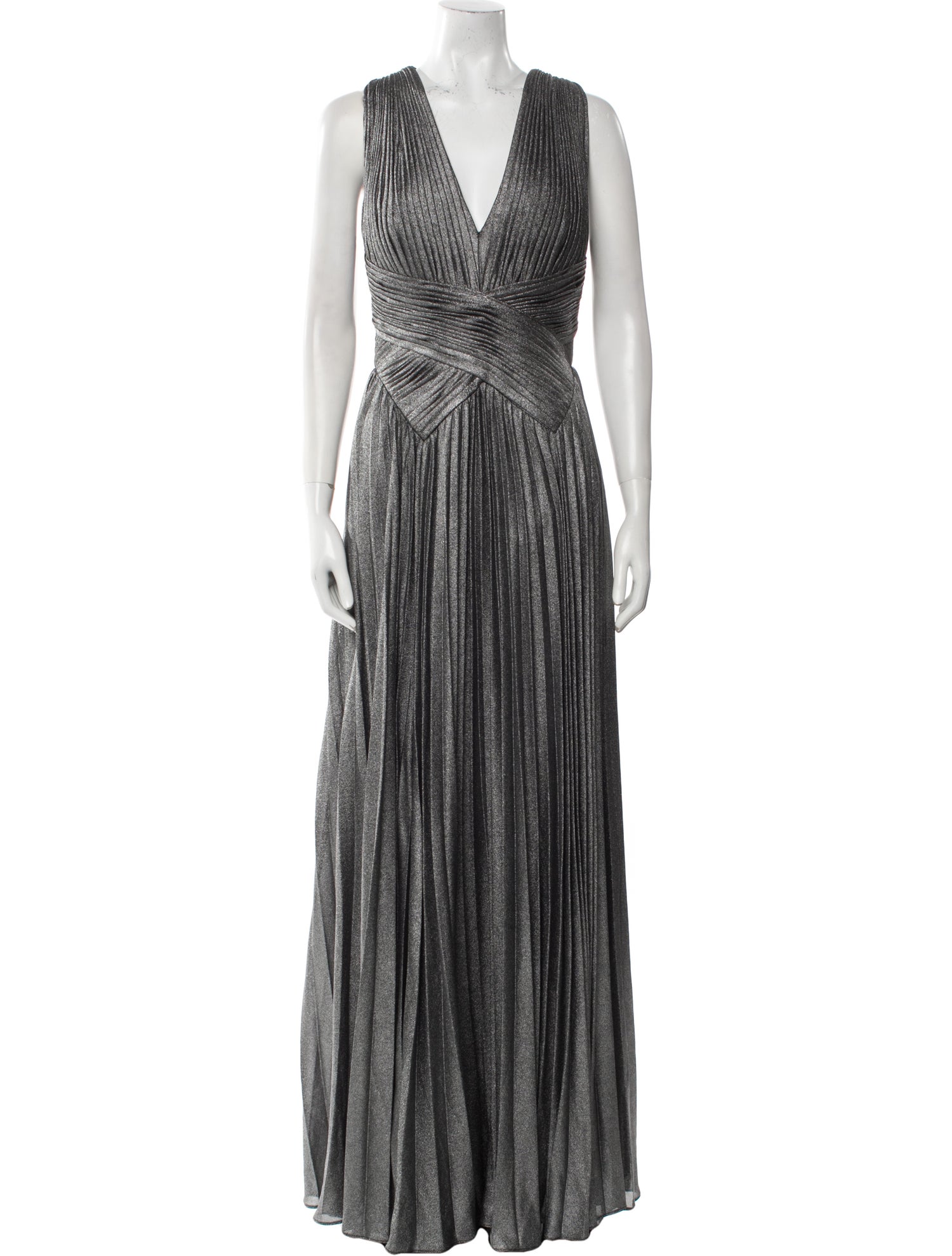 Zac Posen V-Neck Long Dress