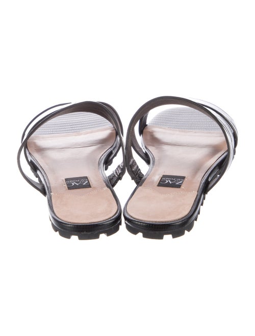 Zac Posen Embossed Leather Slides