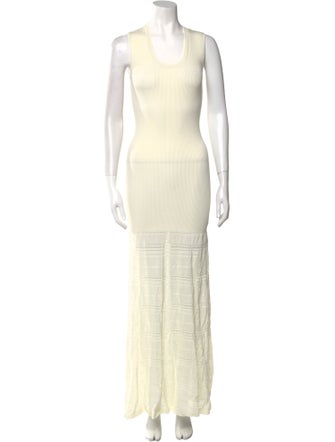 Zac Posen Scoop Neck Long Dress