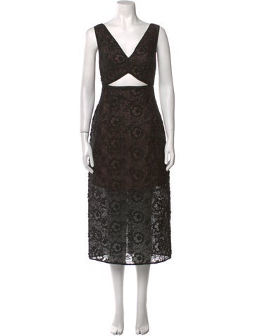 Zac Posen Dresses Lace Pattern Long Dress M