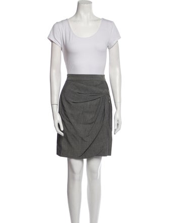 Zac Posen Silk Raw-Edge Trim Skirt Set