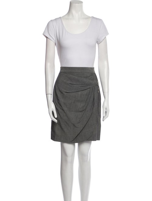Zac Posen Silk Raw-Edge Trim Skirt Set