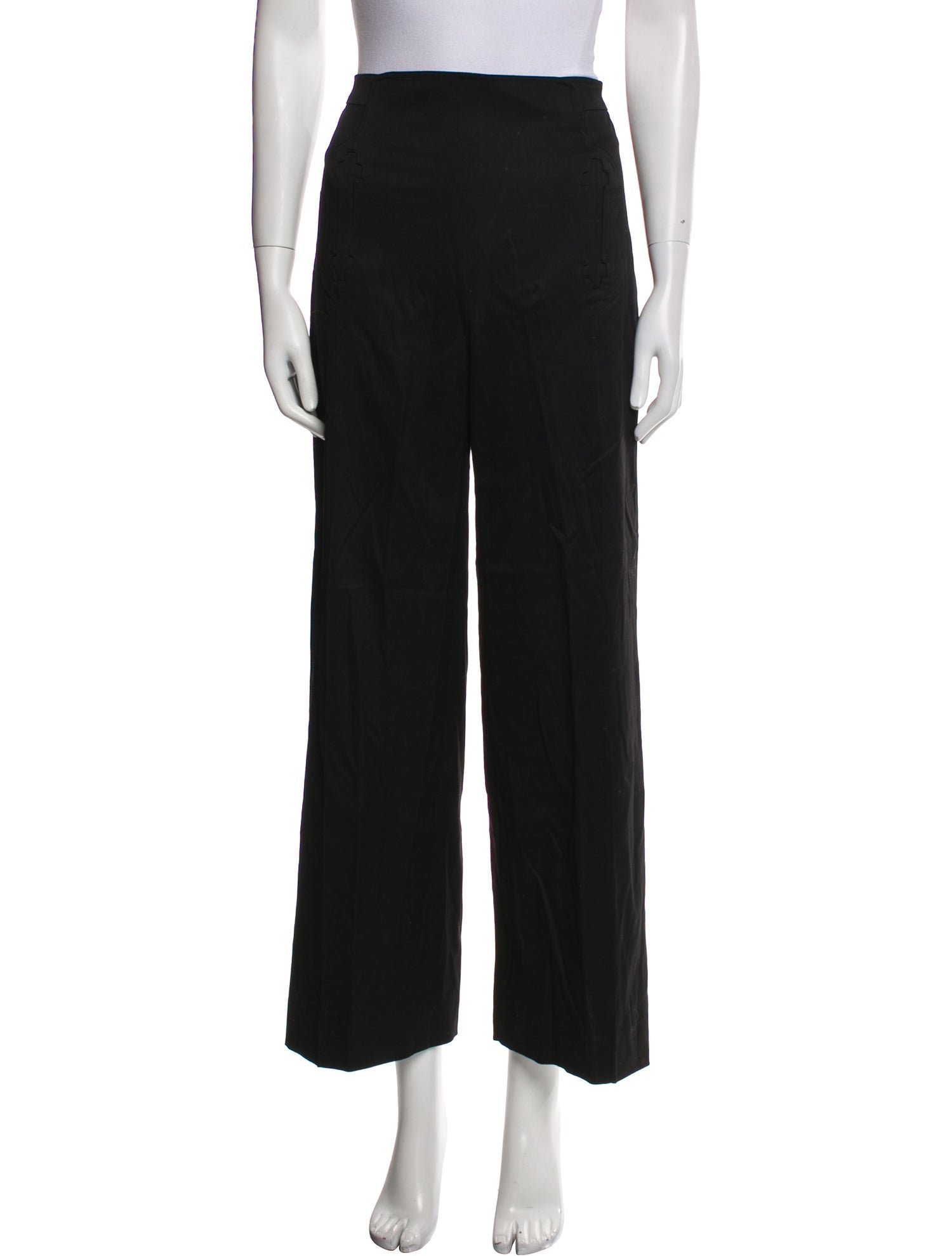 Zac Posen Wool Wide Leg Pants