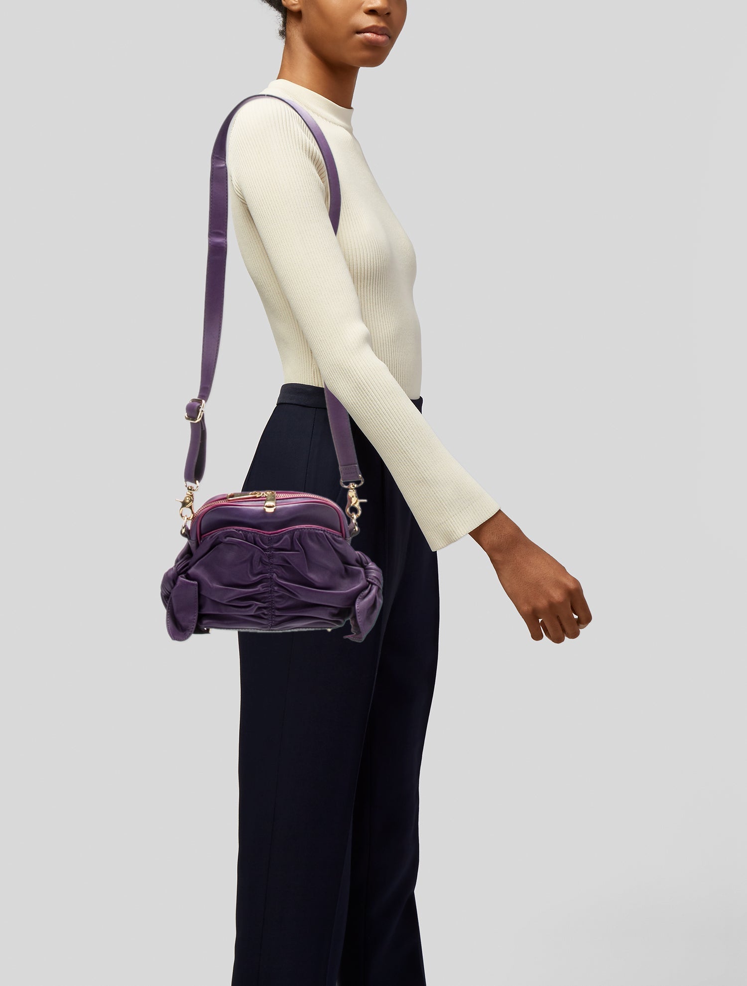 Zac Posen Leather Crossbody Bag