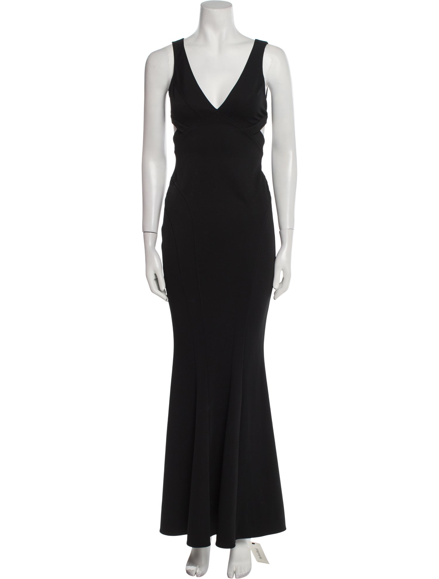 Zac Posen V-Neck Long Dress