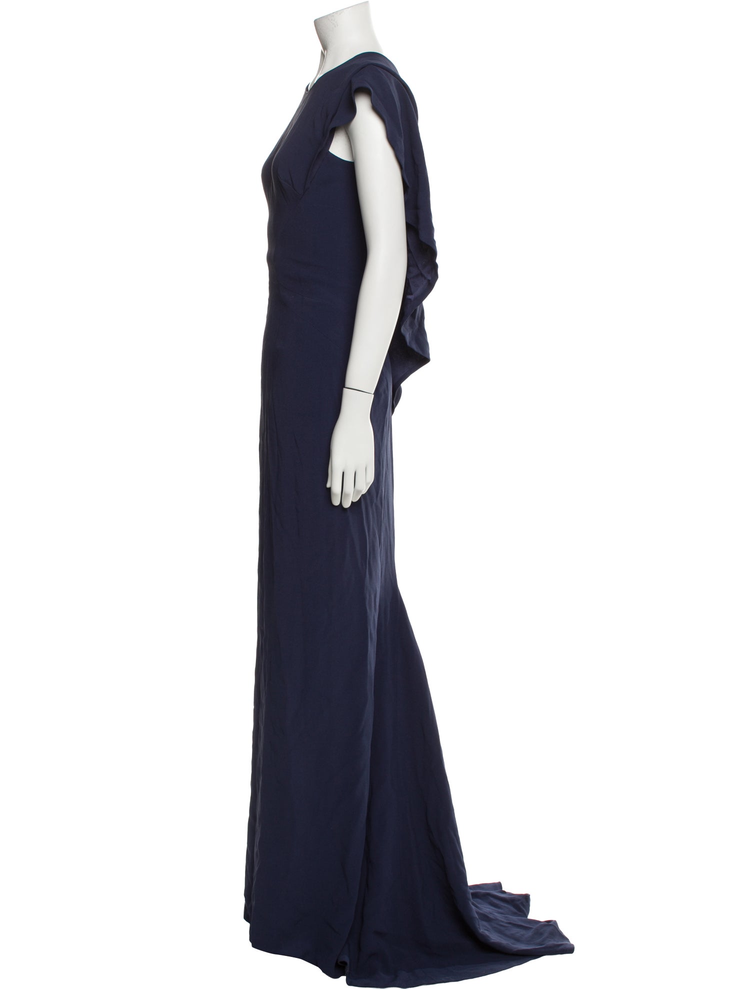 Zac Posen Crew Neck Long Dress